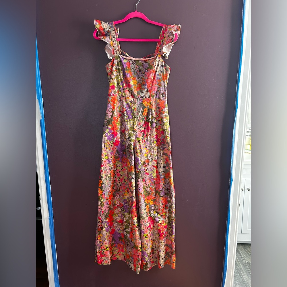 Hutch Multicolor Floral Jumpsuit with Ruffle Straps